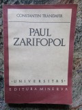 PAUL ZARIFOPOL - CONSTANTIN TRANDAFIR