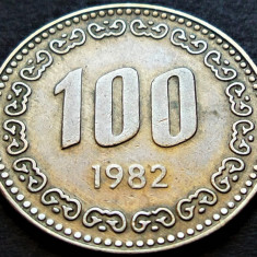 Moneda exotica 100 WON - COREEA de SUD, anul 1982 * cod 351