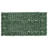 Paravan de balcon, frunze verde &icirc;nchis, 300x150 cm