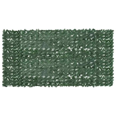 Paravan de balcon, frunze verde &amp;icirc;nchis, 300x150 cm foto
