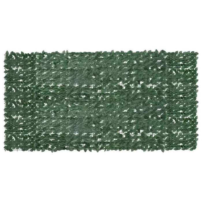 Paravan de balcon, frunze verde &icirc;nchis, 300x150 cm
