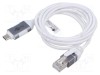 Cablu USB 3.1 RJ45 - USB C, 1.5m, Alb - Goobay