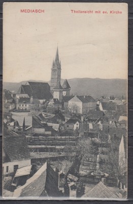 MEDIAS SIBIU VEDERE GENERALA CU BISERICA EVANGHELICA foto