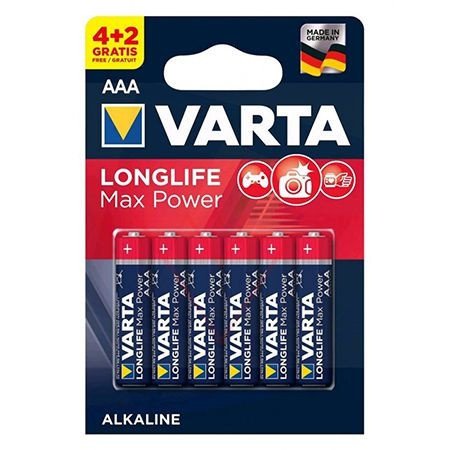 BATERIE ALCALINA LR03 MAX POWER VARTA BL 6BUC - VAR-4703-6