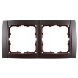 Rama Comtec Anemon MF0012-15035, 2 posturi, nuc, pentru priza / intrerupator