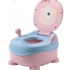 Olita pentru Copii, Flippy, +6 luni, Compartiment Detasabil, cu Capac, Antiderapanta, din Plastic, Colac Moale, Model Animat Ciclop, cu Maner, 33 x 21