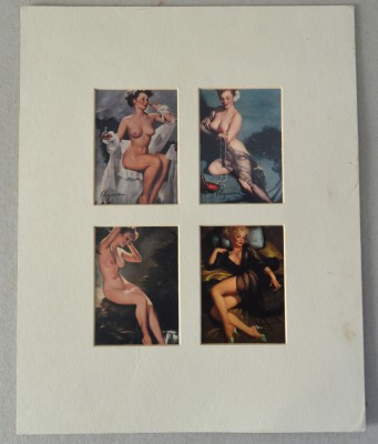 4 Gil Elvgren&amp;#039;s Calendar Pinups Cards 1993 foto