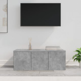 Comodă TV, gri beton, 80 x 34 x 30 cm, PAL, vidaXL
