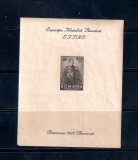 ROMANIA 1932 - EXPOZITIA FILATELICA EFIRO, COLITA - MNH - LP 101, Nestampilat