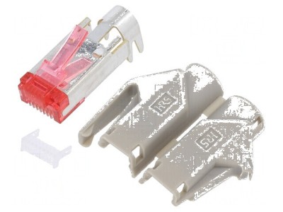 Conector RJ45 Cat 6 aurit 8p8c pe cablu foto