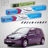 Cumpara ieftin Ștergătoare Renault Scenic II Grand Scenic 2004-2009 | Set Față și Spate Flat Premium &ndash; TeamCar&reg;