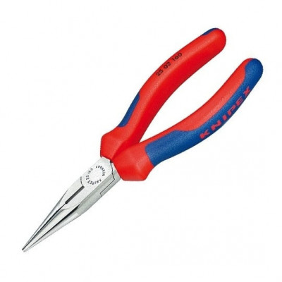 Cleste profesional cu varf lung semirotund si suprafata taietoare Knipex 25 02 160, 160 mm foto