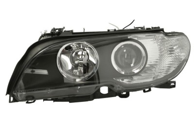 Far Bmw Seria 3 E46 Coupe 03.2003-09.2006 BestAutoVest fata stanga 2011095E tip bec H7+H7 silver , reflector negru foto