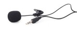 MICROFON GEMBIRD, suport tip lavaliera, conector Jack 3.5 mm, negru, &quot;MIC-C-01&quot; (timbru verde 0.03 lei)