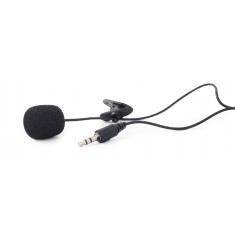 MICROFON GEMBIRD, suport tip lavaliera, conector Jack 3.5 mm, negru, &quot;MIC-C-01&quot; (timbru verde 0.03 lei)