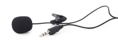 MICROFON GEMBIRD, suport tip lavaliera, conector Jack 3.5 mm, negru, &amp;quot;MIC-C-01&amp;quot; (timbru verde 0.03 lei) foto