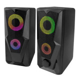 Boxe 2.0 Usb Led Rainbow Baila Esperanza, Oem