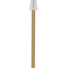 Lampadar Cristal, Mauro Ferretti, Ø40 x 153 cm, 1 x E27, 40W, fier/sticla/textil, auriu/alb