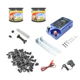 Kit complet gard electric 220V, 2 Joule, 1000 m, cu izolatori si poarta