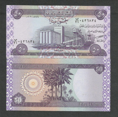 IRAK IRAQ 50 DINARI DINARS 2003 UNC [1] P- 90 , necirculata foto