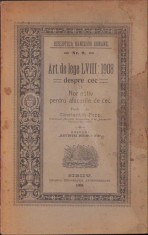 HST C274 Normative pentru afacerile de cec 1909 Transilvania foto