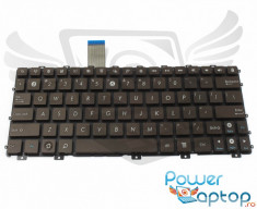 Tastatura Laptop maro Asus Eee PC 1016P layout US fara rama enter mic foto