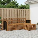 vidaXL Set de canapele de exterior 4 pcs natural 3384190