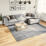 vidaXL Covor pufos &quot;PAMPLONA&quot; fire &icirc;nalte, albastru modern 240x240 cm