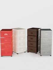 DULAP 4 SERTARE RATAN, STERK, 91X 37.5 X 46, DIVERSE CULORI foto