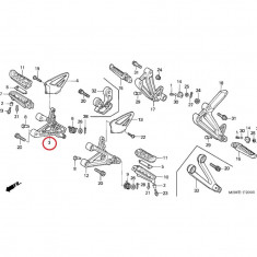 MBS Suport scarita fata DX Honda CBR600 F 1999-203, argintiu, #3, Cod Produs: 50600MBW000ZAHO