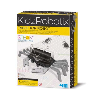 Kit constructie robot crab, Table Top Robot, KidzRobotix, 4M foto