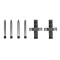 Set accesorii placute frana Mercedes 124 (W124) 12.84-08.93, Clasa C (W202) 03.93-05.00, Clasa C T-Model (S202) 06.96-03.01, Clasa S (W126) 10.79-06.