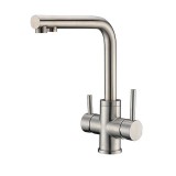 BATERIE BUCATARIE 3 CAI CROM SATINAT PENTRU OSMOZA INVERSA S