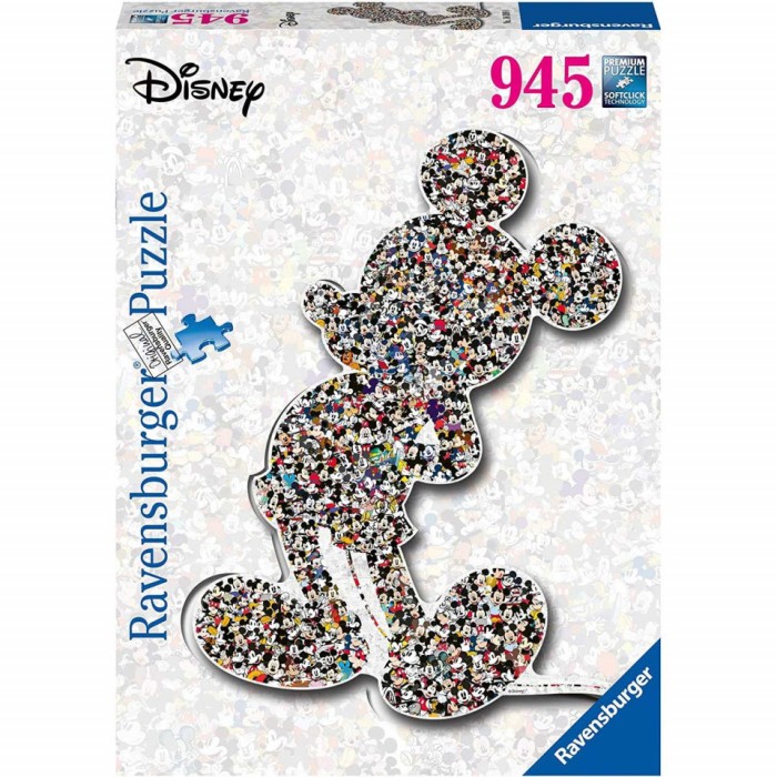 Puzzle Contur Mickey Mouse, 937 Piese