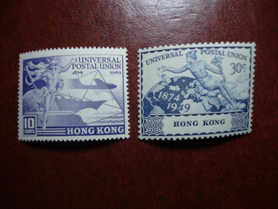 HONG KONG 1949 UPU MNH foto