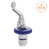 Dop pentru sticla de vin, Set 2 buc, Albastru, CMCLASS
