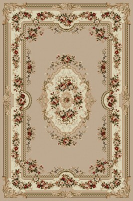 Covor Model Lotos 575-110, Marime 50 x 80 cm, Bej, Inaltime Fir 8 mm, Antialergic, Polipropilena, Living, Dormitor, Sufragerie, Birou foto