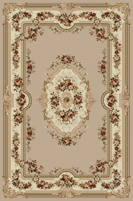 Covor Model Lotos 575-110, Marime 50 x 80 cm, Bej, Inaltime Fir 8 mm, Antialergic, Polipropilena, Living, Dormitor, Sufragerie, Birou
