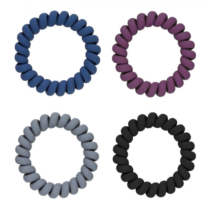 Set Elastice Păr Femei, Model Mat, Multicolor, 4 Bucăți