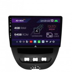 Navigatie Toyota AYGO Citroen C1 (2005-2014), Android 13, A-Octacore 4GB RAM + 64GB ROM, 10.1 Inch - AD-BGA9004+AD-BGRKIT099