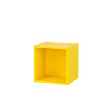 Dulap de perete deschis Boxie 40x40x37 cm, galben, placaj mobilier, sistem modular