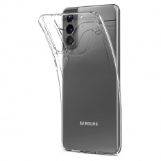 Husa pentru Samsung Galaxy S21 5G, Spigen Liquid Crystal, Clear