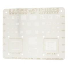 BGA Reballing iPhone 11 - 11 Pro Max, BGA Stencil Reballing A13 CPU RAM Nand Flash IC Chip, Net Thickness Heat 0.12mm