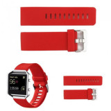 Bratara TPU Silicon pentru Fitbit Blaze Culoare Roșu, Mărime L