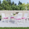 VidaXL Perne pentru scaun, 4 buc., roz, 40x40x7 cm, material textil