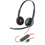 Casti Call Center Plantronics Blackwire 3220 USB, Negru