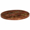 Blat de masa rotund, &Oslash; 40x1,5 cm, lemn masiv reciclat