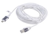 Cablu USB 3.1 RJ45 - USB C, 10m, Alb, Goobay