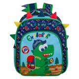 Ghiozdan pentru gradinita, unisex, 28x14x31 cm, multicolor, Oem