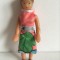 * Papusa / papusica vintage, miniatura, 11,5 cm, cauciuc